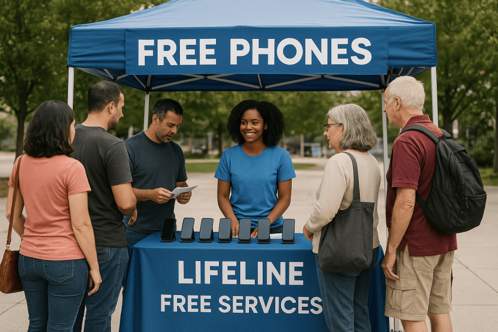 How to find free phone stands