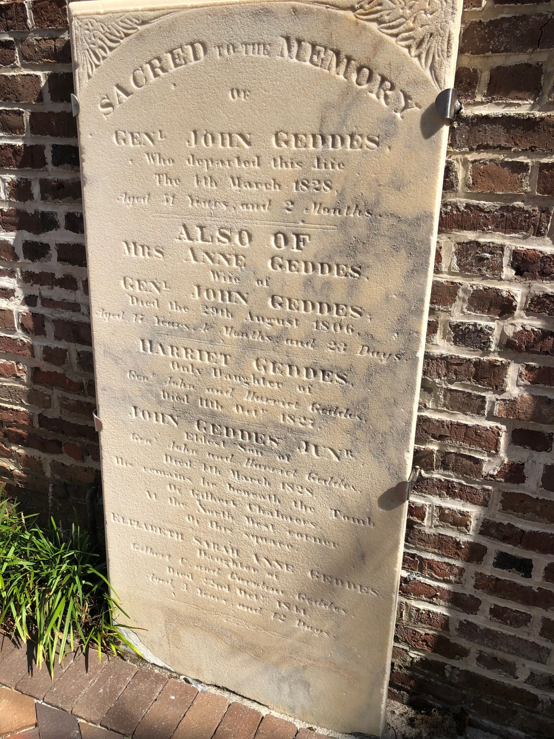 Governor Geddes John - South Carolina Democratic-Republican